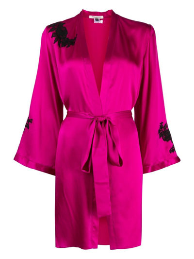 Gilda & Pearl Juliete Floral Robe In Pink