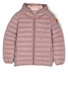 Save The Duck Padded Hooded Jacket In Pink
