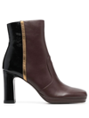 CHIE MIHARA UKEDA LEATHER BOOTS
