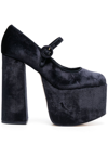 Cult Gaia Angelou 150mm Platform Pumps In Blue