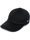 Zegna Logo-embellished Cashmere-felt Baseball Cap In Black