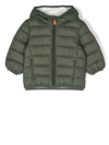 Save The Duck Babies' Hooded Nylon Puffer Jacket In Military Green