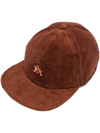 BARACUTA LOGO-EMBROIDERED CORDUROY CAP