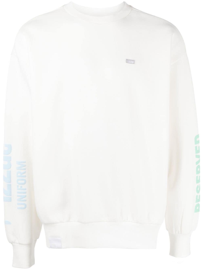 Izzue Logo-print Sweatshirt In White