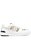 VERSACE JEANS COUTURE PANELLED LOGO-PRINT SNEAKERS