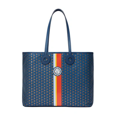 Moynat Oh! Ruban Monogram-print Canvas Tote Bag In Indigo Bronze