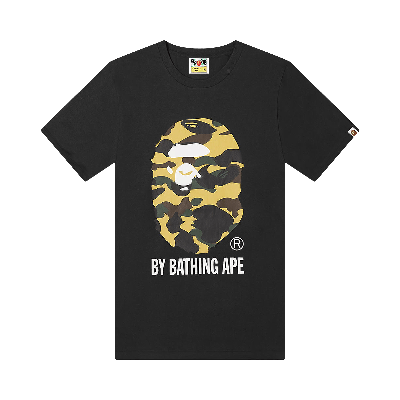 Pre-owned Bape 1st Camo By Bathing Ape Tee 'black/yellow'