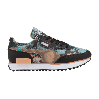 Pre-owned Puma Wmns Future Rider Hf 'floral' In Black