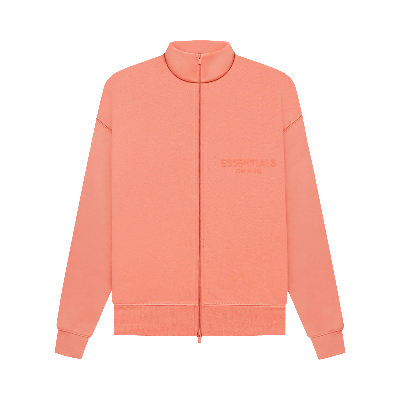 Pre-owned Essentials Fear Of God  Full Zip Jacket 'coral' In Orange