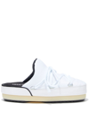 Moon Boot White Icon Mule In Nylon In White