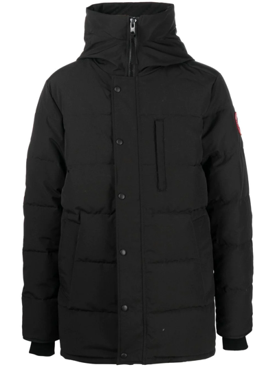 Canada Goose Hooded Down-padded Jacket In Black