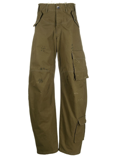 Darkpark Tapered-leg Cargo Trousers In Green