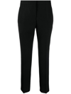 Jil Sander Straight Leg Plain Cropped Trousers In Black