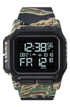 Nixon Regulus Digital Watch, 46mm In Tiger Camo