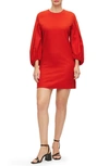 HUGO BOSS DAGETA WOOL BLEND MINIDRESS