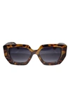 Fifth & Ninth Rue 67mm Polarized Square Sunglasses In Torte/ Black