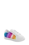 Kurt Geiger Kids' Mini Lane Stripe Leather Trainers 6-7 Years In Mult/other