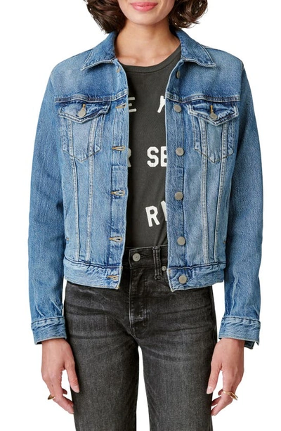 Lucky Brand Tomboy Denim Trucker Jacket In Density