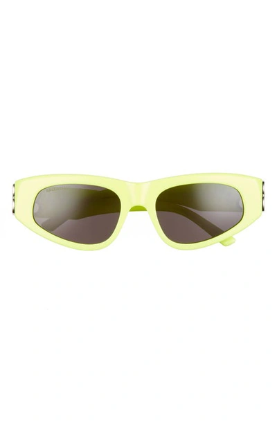 Balenciaga 53mm Cat Eye Sunglasses In Yellow