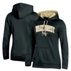CHAMPION CHAMPION BLACK WAKE FOREST DEMON DEACONS ARCH LOGO 2.0 PULLOVER HOODIE