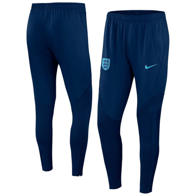 Nike England Strike  Men's Dri-fit Knit Soccer Track Pants In Blue