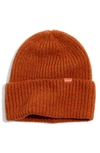 Madewell Cuffed Beanie In Heather Rust