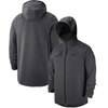 NIKE NIKE ANTHRACITE ALABAMA CRIMSON TIDE TONAL SHOWTIME FULL-ZIP HOODIE