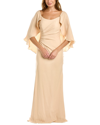 RENE RUIZ FLUTTER SLEEVE GOWN