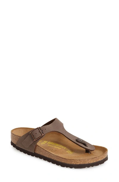 Birkenstock Gizeh Birko-flor Flip Flop In Brown Moca