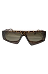 Fifth & Ninth Ivy 54mm Polarized Geometric Sunglasses In Torte/ Maroon