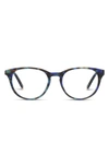 Peepers Canyon 49mm Round Blue Light Blocking Reading Glasses In Cobalt Tortoise