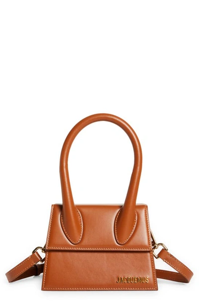 Jacquemus Le Chiquito Moyen Crossbody In Light Brown