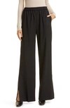 ARGENT PULL-ON WIDE LEG STRETCH WOOL trousers