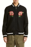 Kenzo Double Face Bomber Jacket France Japan In Black