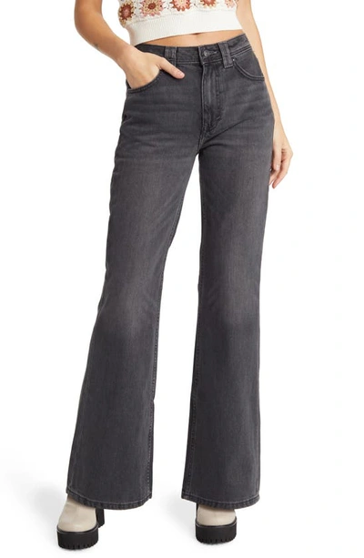Free People Ava High-waist Bootcut Jeans In Black