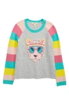 Tucker + Tate Kids' Icon Sweater In Grey Heather Sporty Leopard