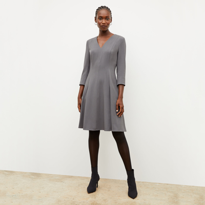 M.m.lafleur The Erica Dress - Recycled Wondertex In Steel Gray