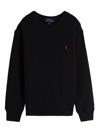 Polo Ralph Lauren Embroidered Logo Cotton Sweatshirt In Polo Black