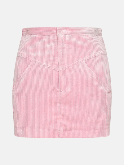 Isabel Marant Melva Pink Polyester Blend Miniskirt