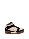Fendi Match Colorblock High Top Sneaker In Nero