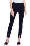 L Agence Jyothi High Waist Split Ankle Skinny Jeans In Black