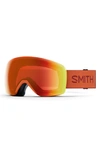 Smith Skyline 157mm Chromapop™ Snow Goggles In Carnelian / Chromapop Red