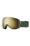 Smith Skyline Xl 165mm Chromapop™ Snow Goggles In Olive Camo / Black Gold