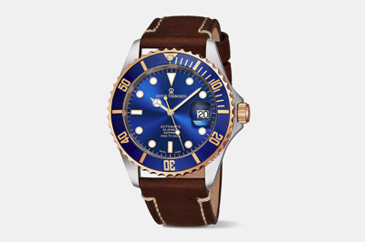Pre-owned Revue Thommen Xl Diver Blue Dial Men's Swiss Made Automatic Watch $2550