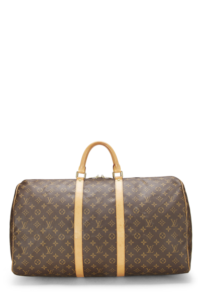 Pre-owned Monogram Canvas Keepall 55 from What Goes Around Comes Around