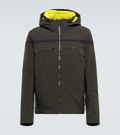 Fusalp Edgar Hooded Technical Ski Jacket In Army/zeste