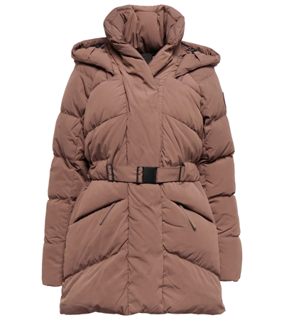 Canada Goose Marlow Padded Belted Shell-down Coat In Beige