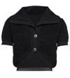 JACQUEMUS LE CARDIGAN CAMPANA KNIT CROP TOP