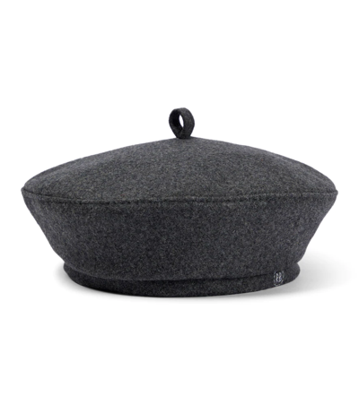 Ruslan Baginskiy Wool-blend Beret In Grey