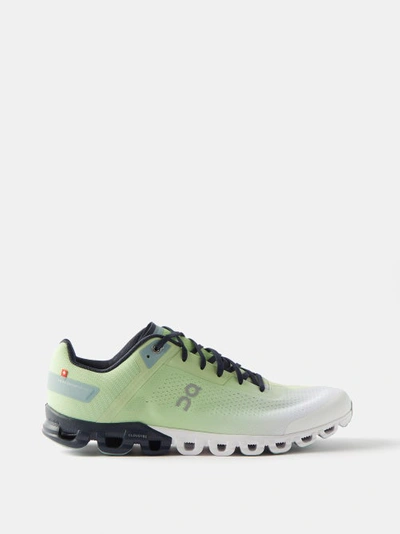 On Cloudflow Recycled-mesh Trainers In Green White